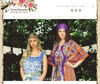 Butterflymama.com(Boho Beautiful Clothing & Bohemian Accessories) Screenshot