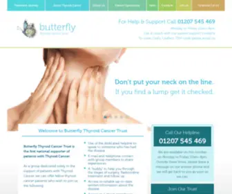 Butterfly.org.uk(Butterfly Thyroid Cancer Trust) Screenshot