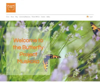 Butterflyprojectmuskoka.com(Hope and healing) Screenshot