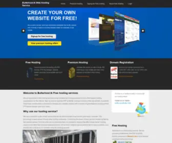 Butterhost.tk(Free Web Hosting Service) Screenshot