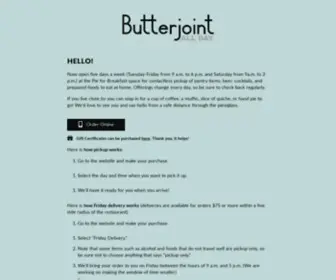 Butterjoint.com(Made with Love) Screenshot