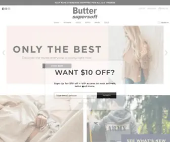 Buttersupersoft.com(Shop the Official Butter Super Soft website) Screenshot