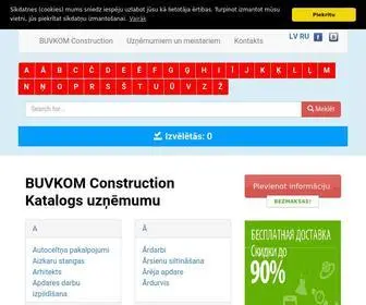 BuvKom.lv(BUVKOM Construction Katalogs uz) Screenshot