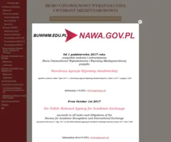 Buwiwm.edu.pl(Education) Screenshot