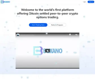 Buxano.com(Peer-to-peer crypto options trading) Screenshot