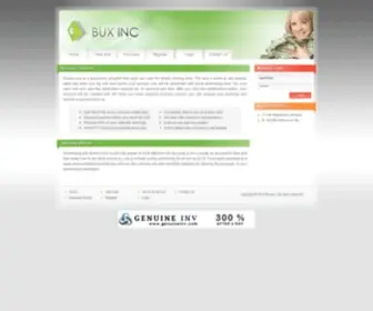 Buxinc.com(Bux INC) Screenshot
