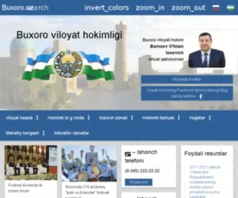 Buxoro.uz(Buxoro hokimligi web sayti) Screenshot