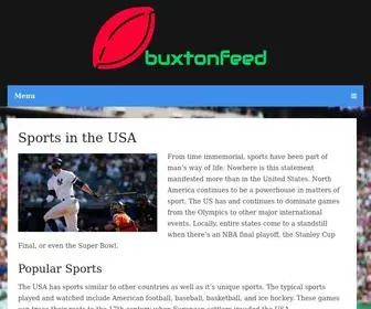 Buxtonfeed.com(Sports in the USA) Screenshot