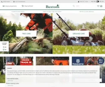 Buxtons.net(Arborist Equipment & Garden Machinery Experts) Screenshot