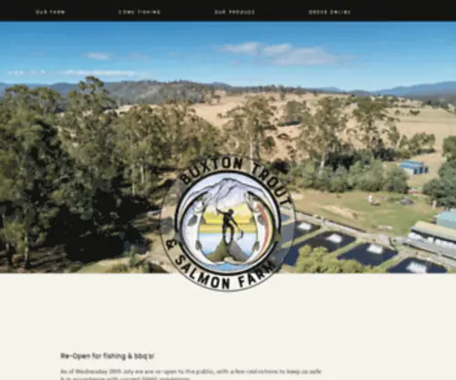 Buxtontrout.com.au(Come fish for trout & salmon in the Murrindindi Shire. Buxton) Screenshot