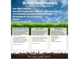 Buxusdirectnursery.com(Buxus Direct Nursery) Screenshot