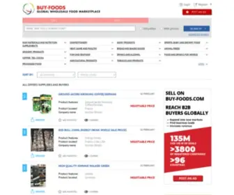 Buy-Foods.com(Global wholesale food marketplace) Screenshot