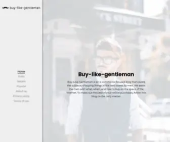 Buy-Like-Gentleman.com(Buy Like Gentleman) Screenshot