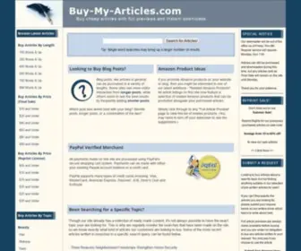 Buy-MY-Articles.com(Buy articles for your website or blog) Screenshot