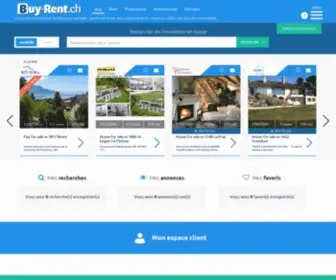 Buy-Rent.ch(Swiss property listing apartment and house for sale in Switzerland) Screenshot