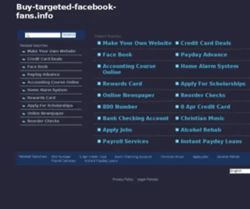 Buy-Targeted-Facebook-Fans.info(Buy Targeted Facebook Fans info) Screenshot