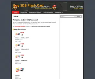 Buy3DSflashcart.com(Buy 3DS Flash Cart) Screenshot