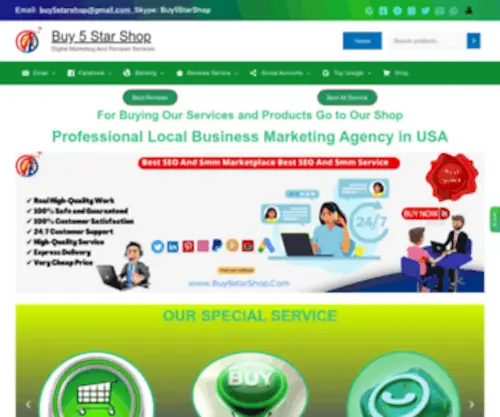 Buy5Starshop.com(Digital Marketing And Reviews Services) Screenshot