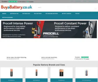 Buyabattery.co.uk(Batteries for Sale Online from Leading UK Specialists) Screenshot