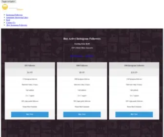 Buyactiveinstagramfollowers.com(Buy Active Instagram Followers) Screenshot