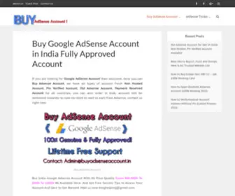 Buyadsenseaccount.in(Buy AdSense Account Fully Approved) Screenshot