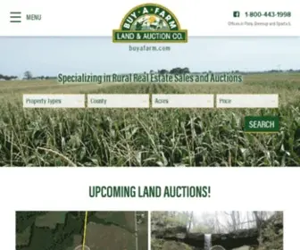 Buyafarm.com(Buy A Farm Land and Auction Company) Screenshot