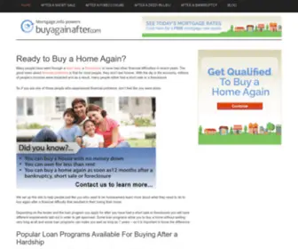 Buyagainafter.com(Buy a Home Again After Foreclosure) Screenshot