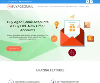 Buyagegmail.com(Buy Aged Gmail Accounts) Screenshot