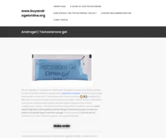 Buyandrogelonline.org(Buy Androgel Online (Testosterone Gel 1%) Generic) Screenshot