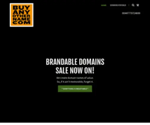 Buyanyothername.co.uk(Buy Any Other Name) Screenshot