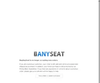 Buyanyseat.com(Buyanyseat) Screenshot