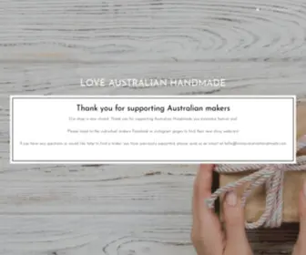 Buyaustralianhandmade.com(Love Australian Handmade) Screenshot