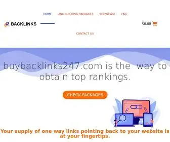Buybacklinks247.com(Buy High Quality Backlinks) Screenshot