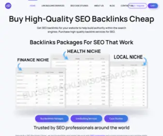 Buybacklinkscheap.com(Buy Backlinks Cheap) Screenshot