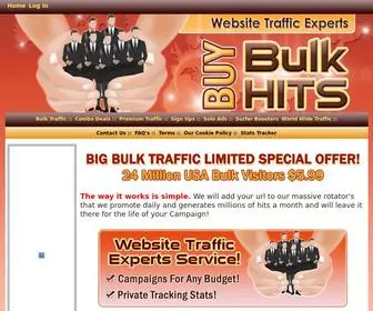 Buybulkhits.net(Bulk Website Traffic) Screenshot