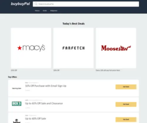 Buybuypal.com(Coupons, Deals and more) Screenshot