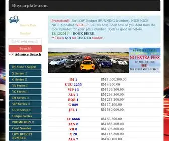 Buycarplate.com(Malaysia Car Plate Number Online) Screenshot