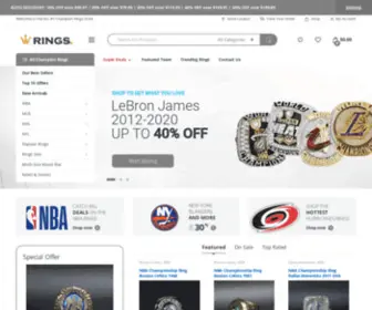 Buychampionrings.com(Buy Sports Rings) Screenshot