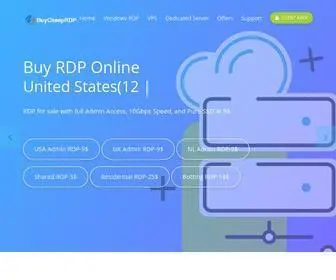 Buycheaprdp.com(Buy RDP Online) Screenshot