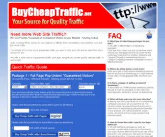 Buycheaptraffic.net(Cheap Website Traffic) Screenshot