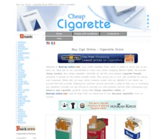 Buycigs-Online.com(Buy Cigs Online) Screenshot