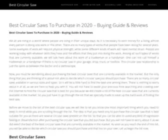 Buycircularsaw.com(Best Circular Saws To Purchase inBuying Guide & Reviews) Screenshot