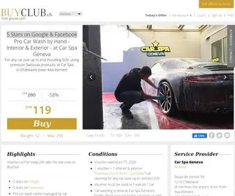 Buyclub.ch(Geneva daily deals on restaurants) Screenshot