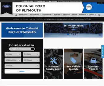 Buycolonialford.com(Colonial Ford of Plymouth) Screenshot