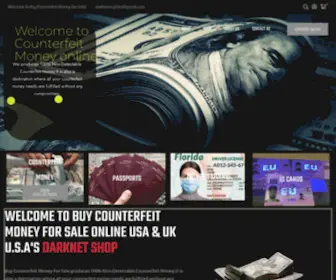 Buycounterfeitmoneyforsale.com(Buy counterfeit money for sale USA) Screenshot