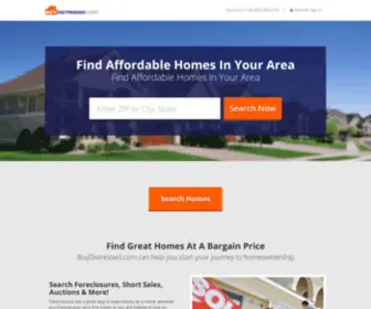 Buydistressed.com(Contact Us to find out more about Foreclosure Listings in your area) Screenshot