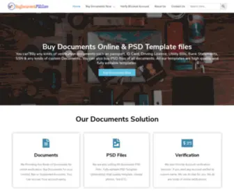 Buydocumentpsd.com(Buy Document & PSD for any verification) Screenshot