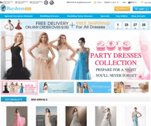 Buydressau.com(Wedding Gowns Featuring the Best Fit in the Industry and Couture Designer Wedding Gowns) Screenshot