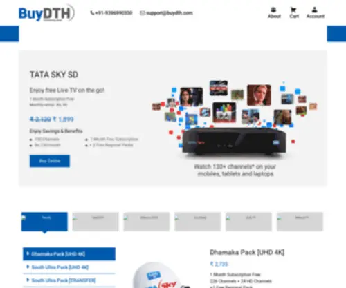 Buydth.com(Buy Airtel DTH) Screenshot