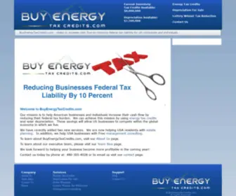 Buyenergytaxcredits.com(Energy Tax Credits and 179 Depreciation) Screenshot